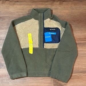 Columbia Olive and Cream Teddy Jacket